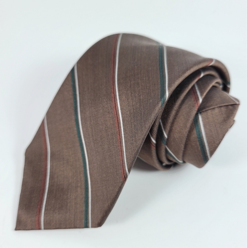 PIERRE BALMAIN PARIS | vintage 100% silk striped tie